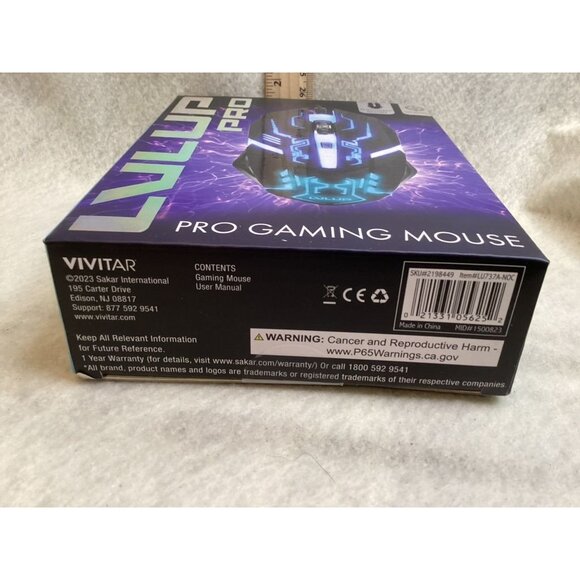 Lvlup Pro Gaming Mouse Ergonomic Design RGB Backlit Wired PC Gamer Accessory - Picture 3 of 3